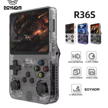 28G R36S Retro Handheld Video Game Console Linux System 3.5 Inch IPS Screen R35s Pro Portable Pocket Video Player 64GB Game