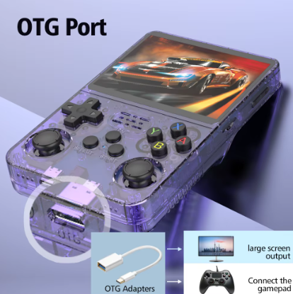 28G R36S Retro Handheld Video Game Console Linux System 3.5 Inch IPS Screen R35s Pro Portable Pocket Video Player 64GB Game